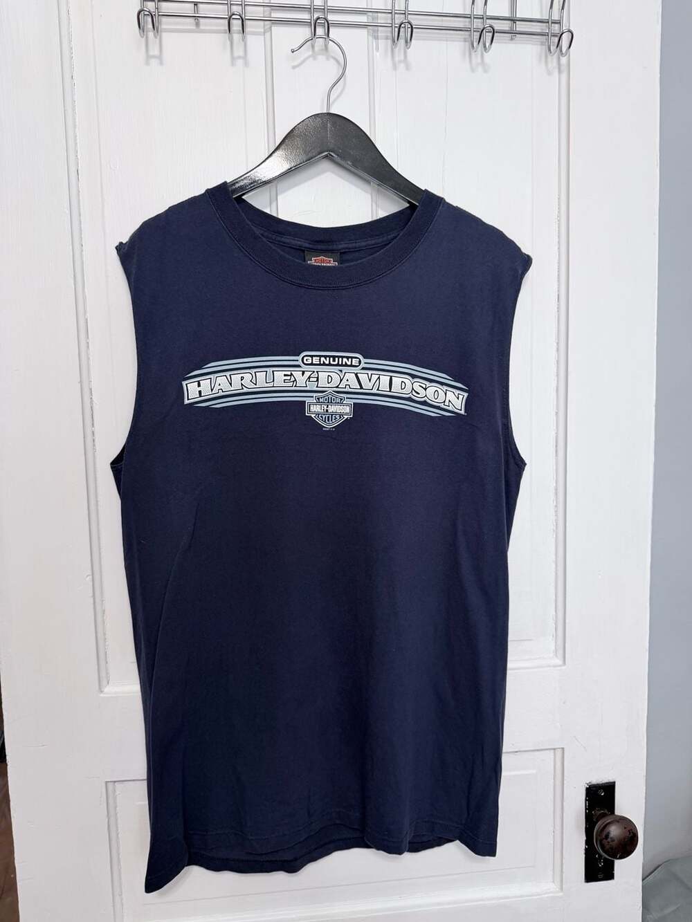 Vintage Harley-Davidson Wilkins Barre, Vermont Sleeveless Muscle T-Shirt L

KD